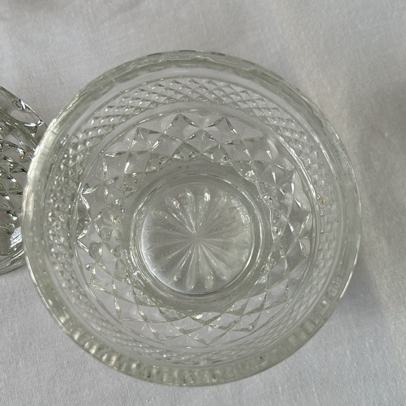 Vintage Wexford clear, glass sugar bowl with lid - Picture 2 of 4